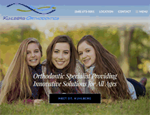 Tablet Screenshot of kuhlbergorthodontics.com